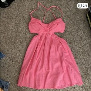 Hello Molly Vibrant Pink Dress